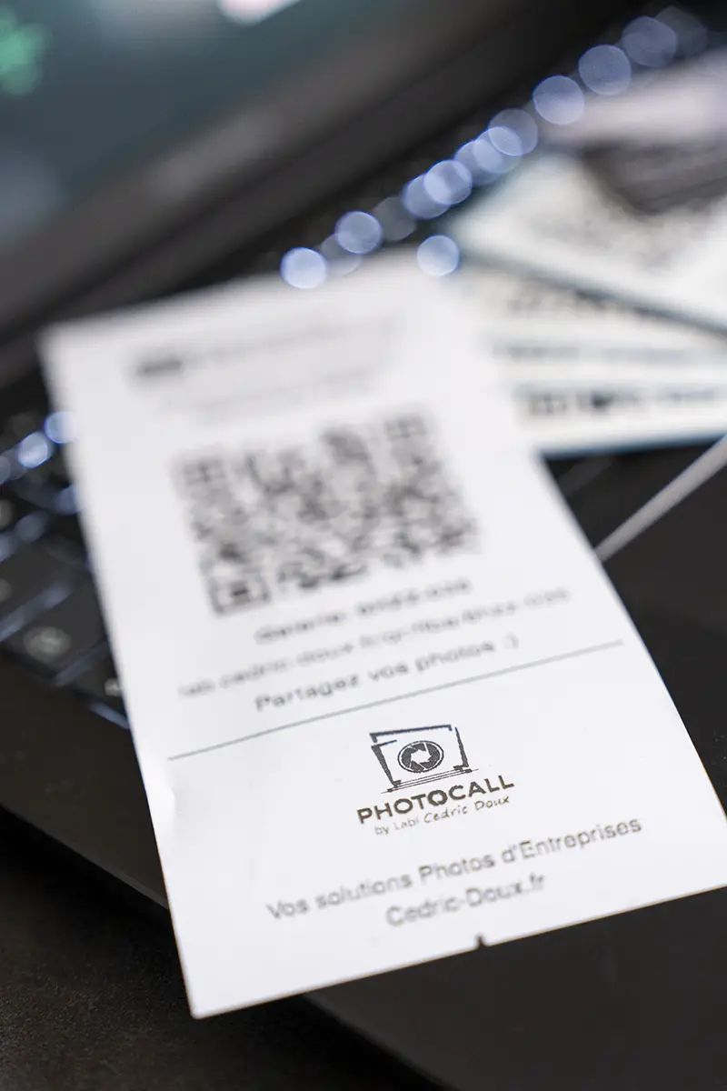 Carte QR code personnalisée PhotoCall