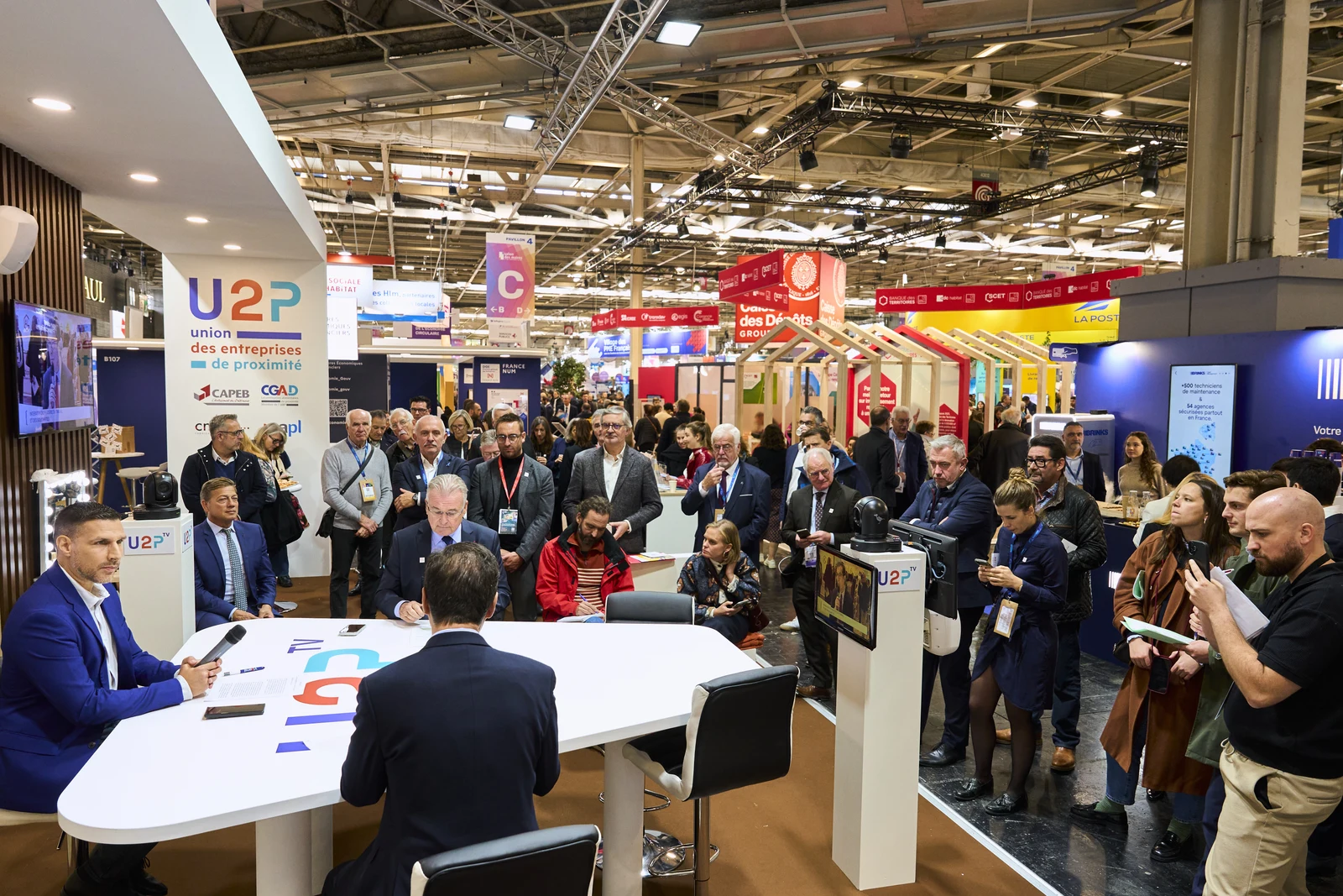 Stand U2P au Salon des Maires 2025 - Studio TV et interviews