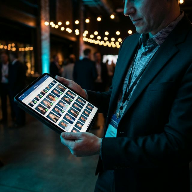 Client reviewing photos